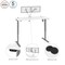 Bestar Bestar Upstand 60W x 30D Standing Desk with Dual Monitor Arm in white 175870-000017 - alternate 7